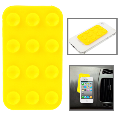 Anti-Slip Mat Super Sticky Pad for Phone / MP4 / MP3 (Yellow)